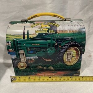 VTG  2005  John Deere Mini Metal Lunch Box Tin Box Company Collectible Moline IL